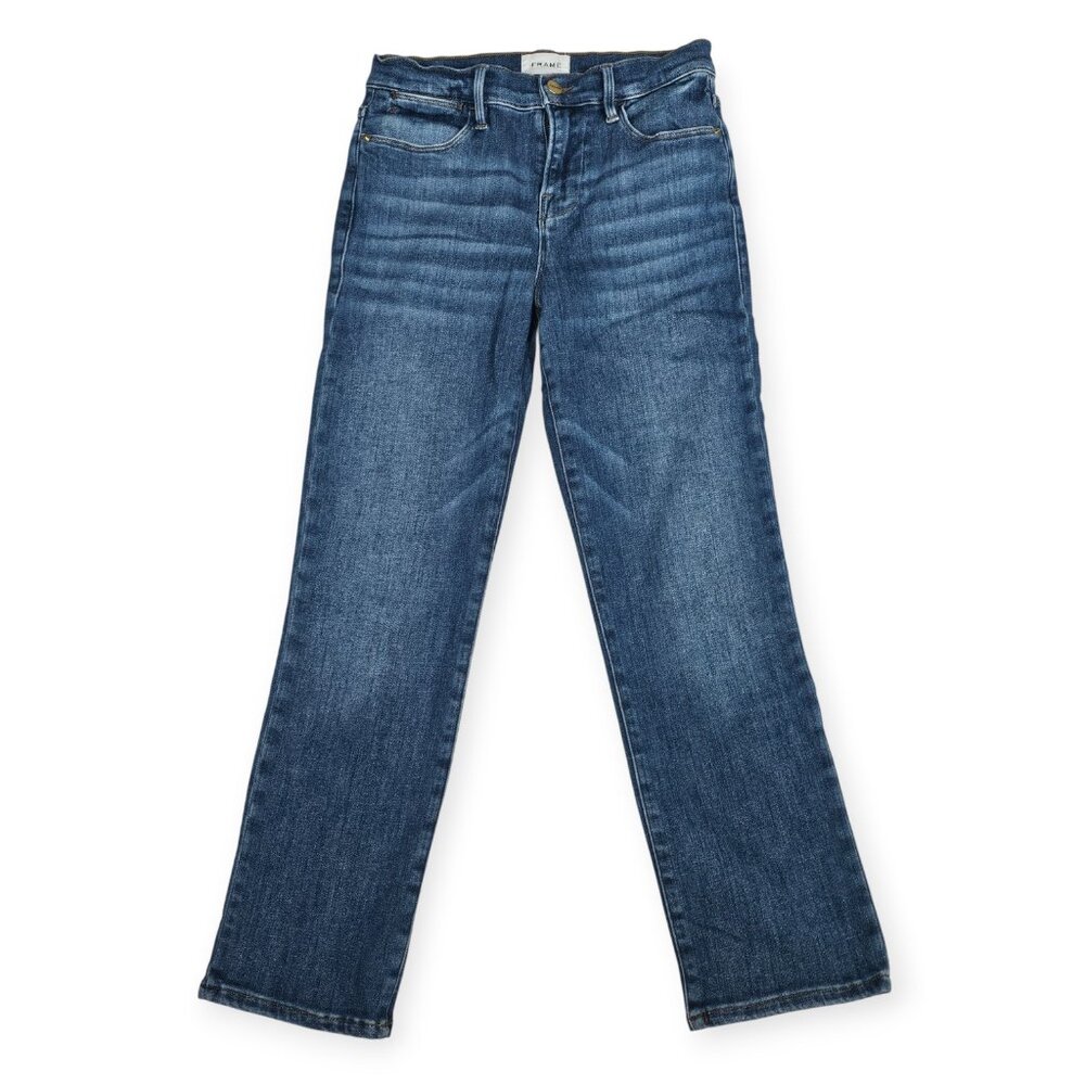 FRAME Le High Straight Denim Jeans Blue Size 26
